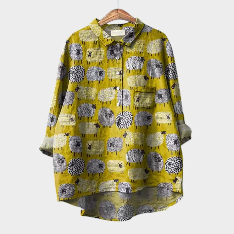 Emberly | Women’s Floral Button Up Blouse