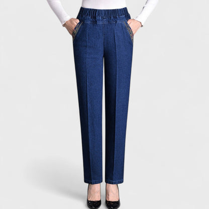 Bristol | Women’s Comfortable Stretch Jeans with Side Pockets and Elastic Waist