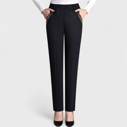 Bristol | Women’s Comfortable Stretch Jeans with Side Pockets and Elastic Waist