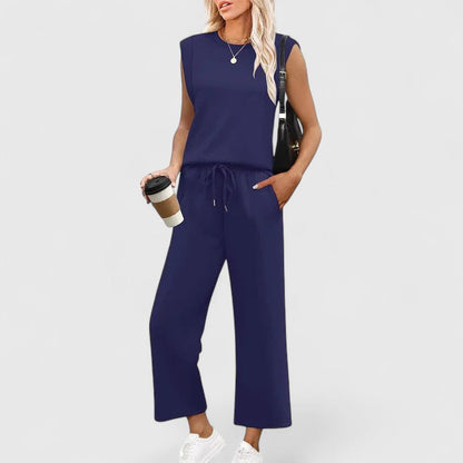 Hannah | Women’s Elegant Sleeveless Two-Piece Set