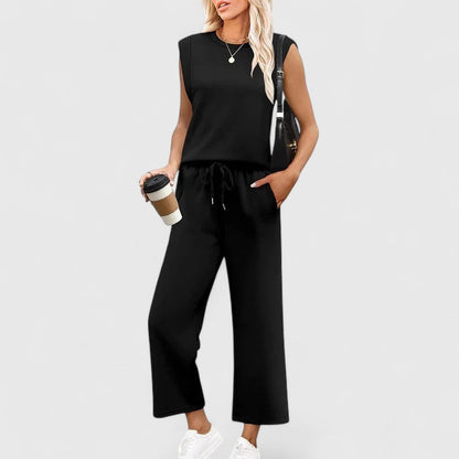 Hannah | Women’s Elegant Sleeveless Two-Piece Set