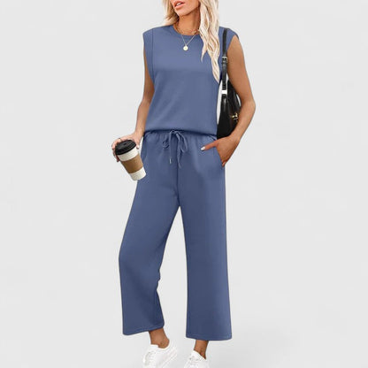 Hannah | Women’s Elegant Sleeveless Two-Piece Set
