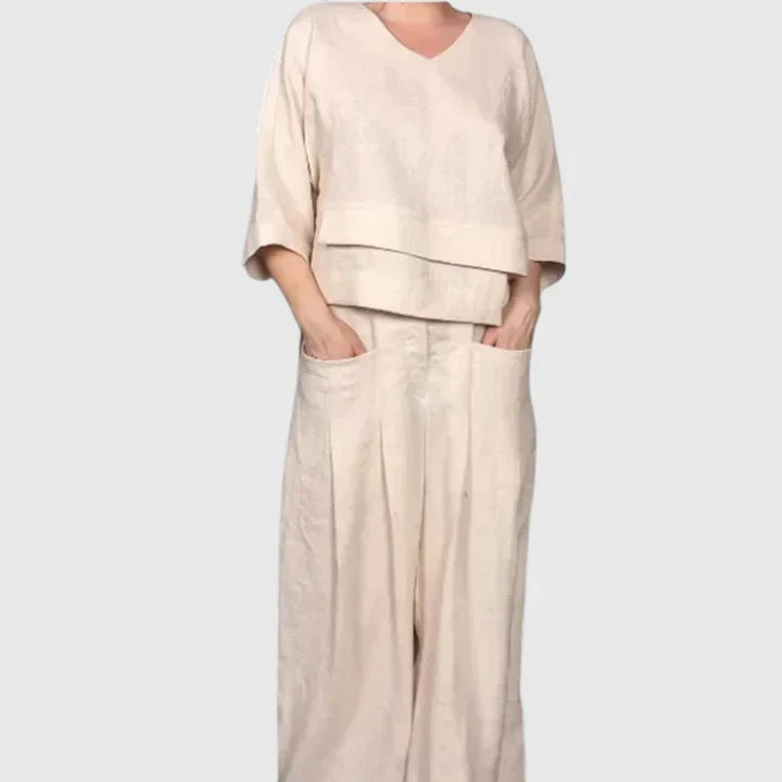 Caelira | Women’s Relaxed Linen Two Piece Set