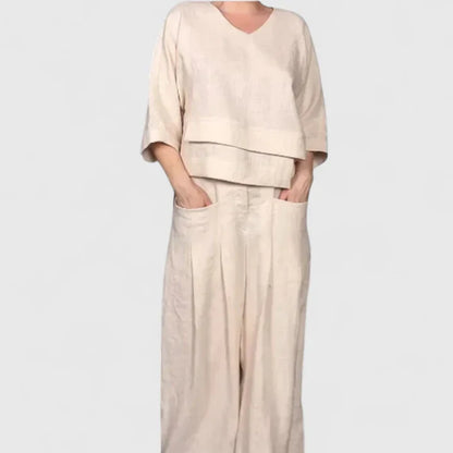 Caelira | Women’s Relaxed Linen Two Piece Set