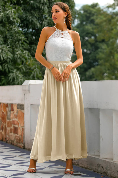 Michelle | Women’s Wedding Guest Halter Maxi Dress