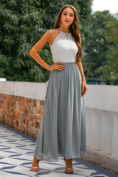 Michelle | Women’s Wedding Guest Halter Maxi Dress