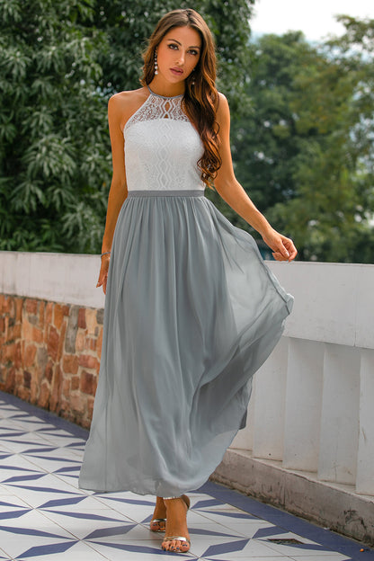 Michelle | Women’s Wedding Guest Halter Maxi Dress