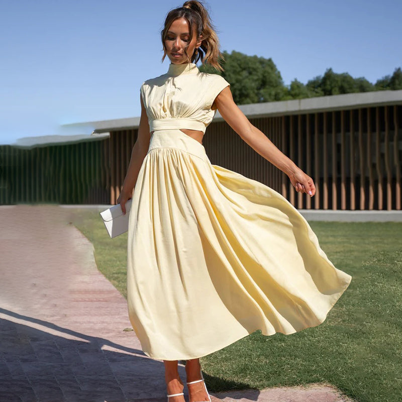Lavan | Women’s Elegant Cutout Midi Dress