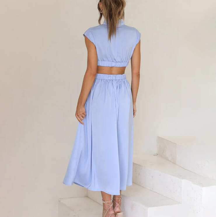 Lavan | Women’s Elegant Cutout Midi Dress