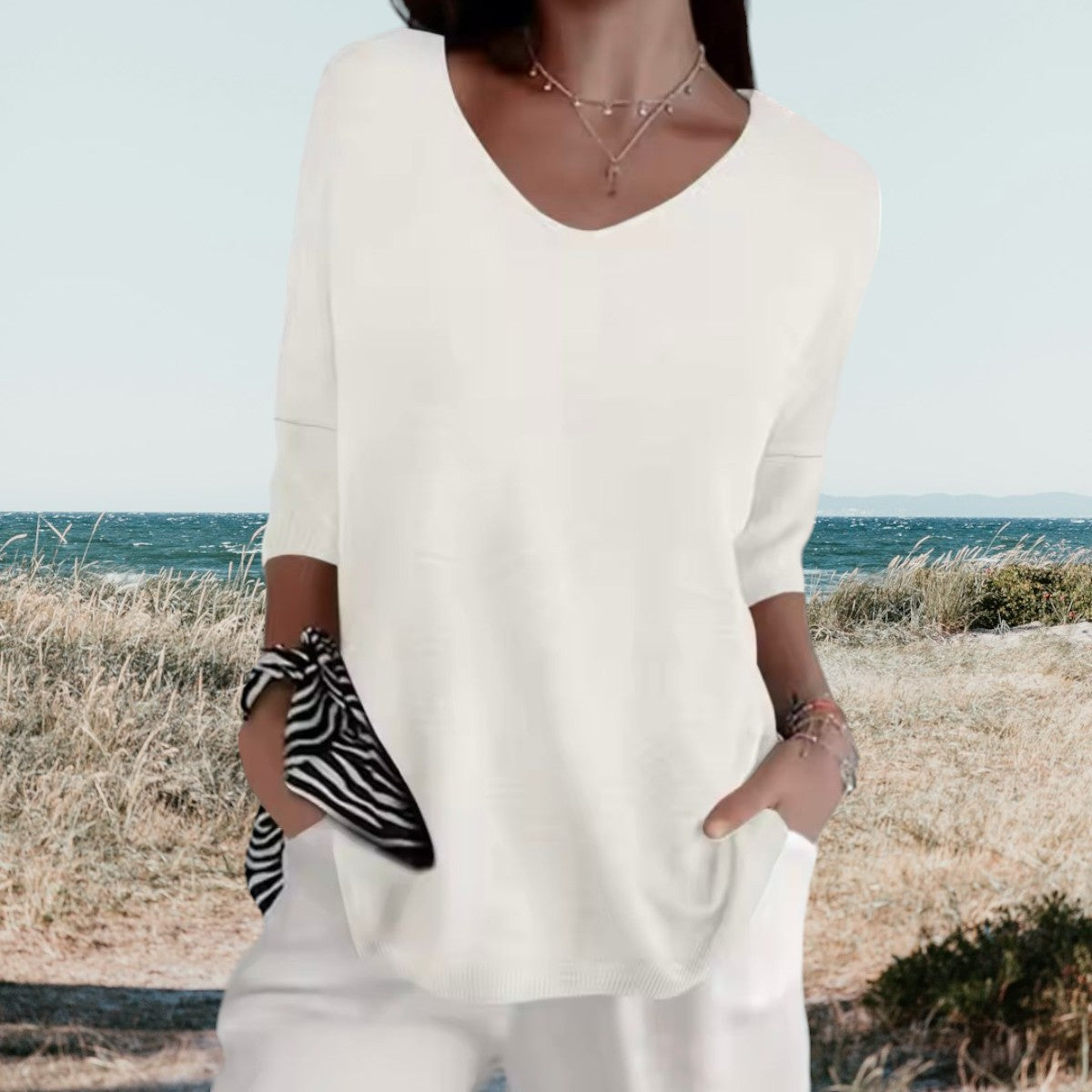 Blythe | Women’s V-Neck Summer Shirt