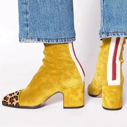 Brinley | Women’s Suede Block-Heel Boots