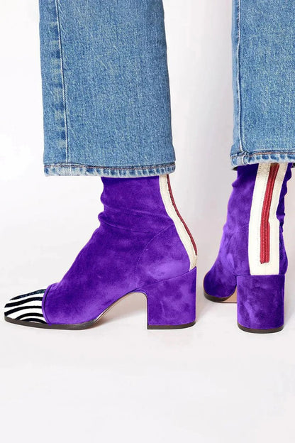 Brinley | Women’s Suede Block-Heel Boots