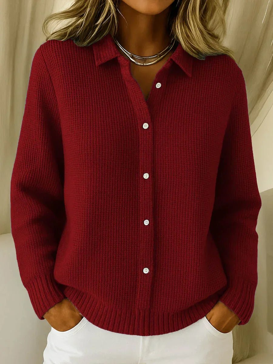 Cassidy | Women’s Collared Knit Cardigan