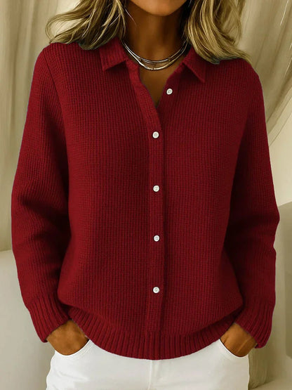 Cassidy | Women’s Collared Knit Cardigan