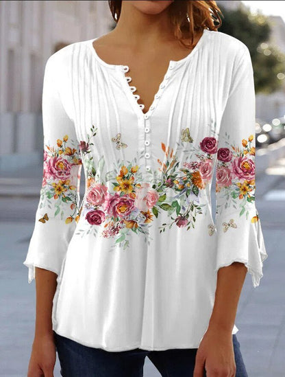 Claudette | Women’s Lace Sleeve Blouse