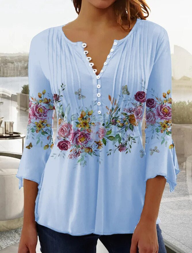 Claudette | Women’s Lace Sleeve Blouse