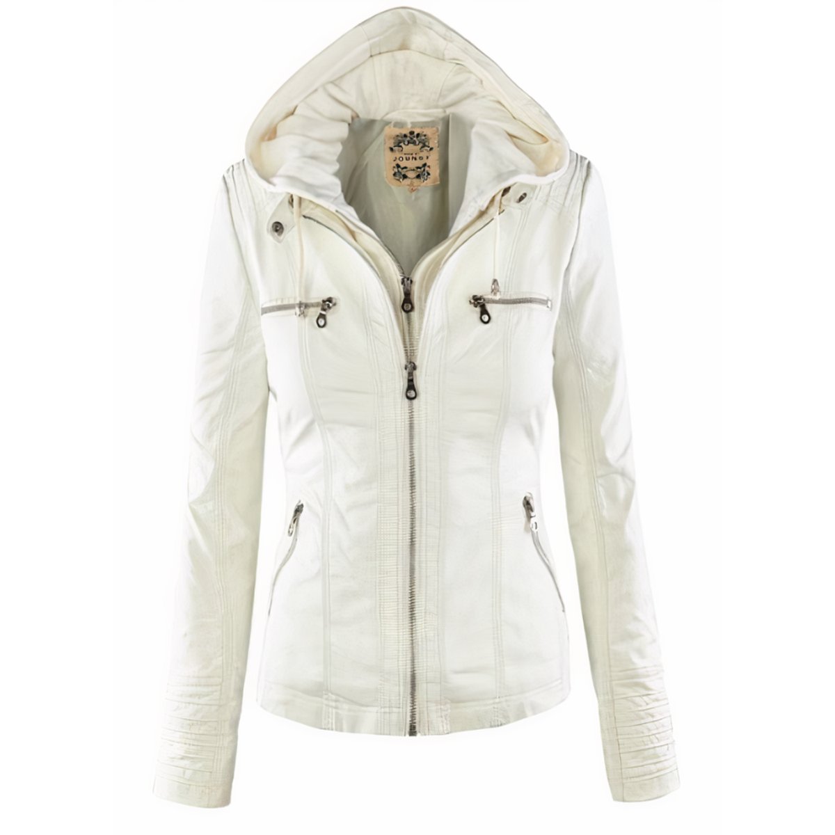 Clara | Women's Hooded Moto Jacket