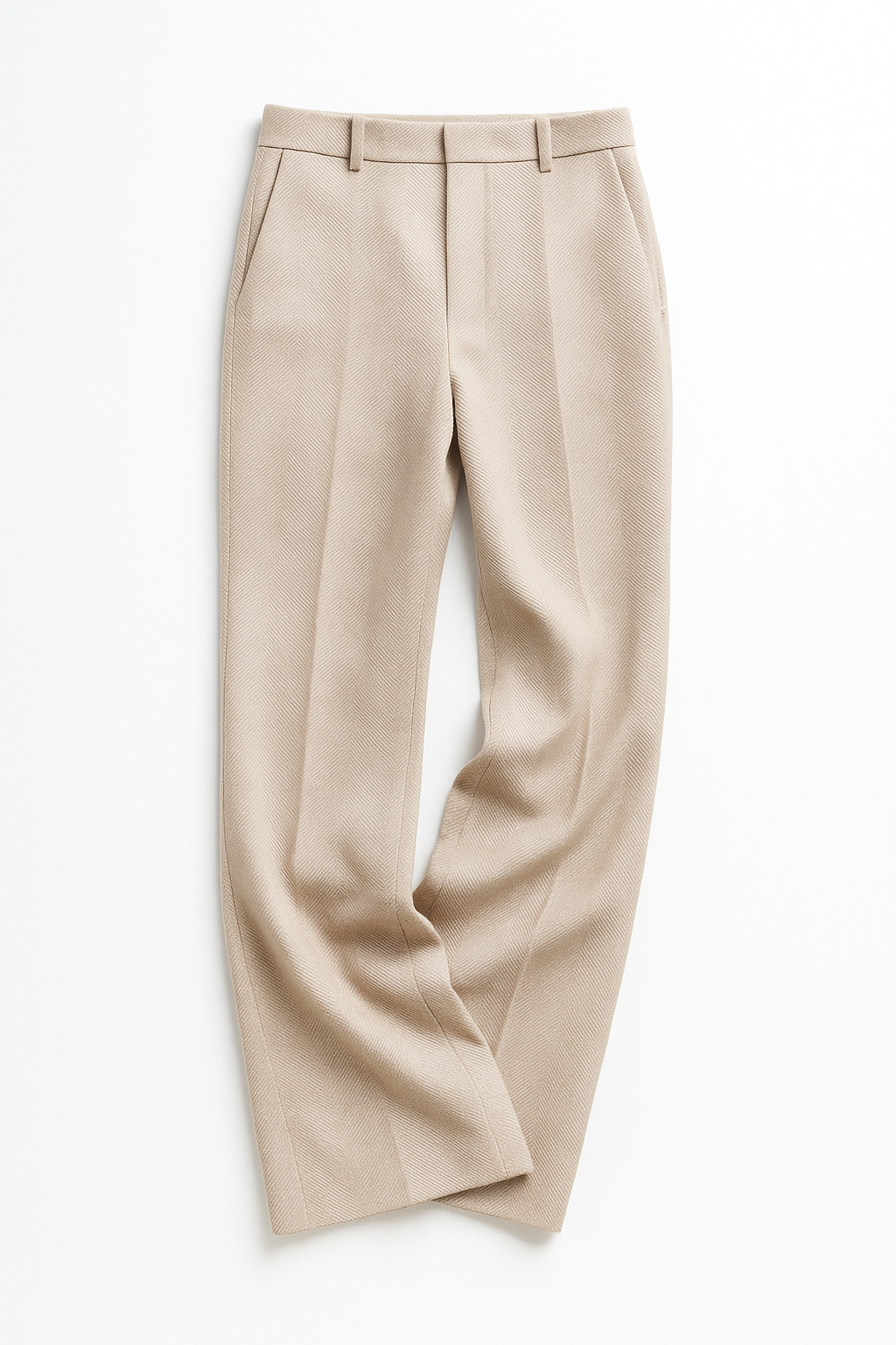 Rosalind | Women’s High-Waisted Wool Herringbone Pants