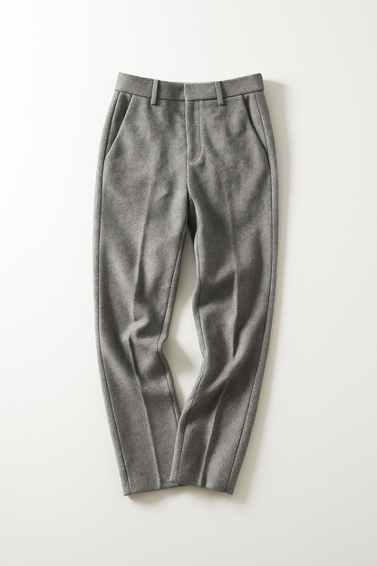 Rosalind | Women’s High-Waisted Wool Herringbone Pants